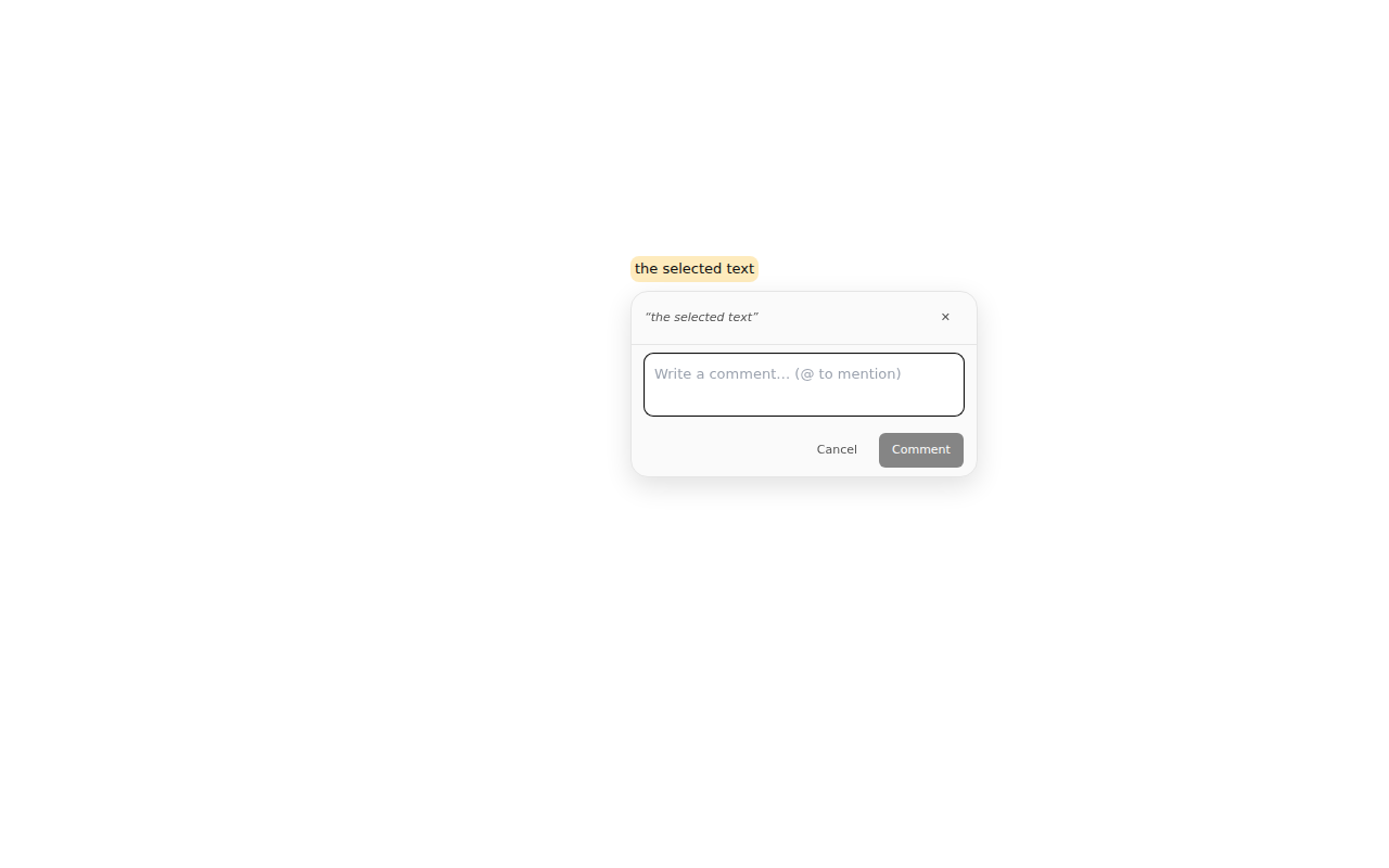 UI/Comments/Catalog — Island / composing (new comment)